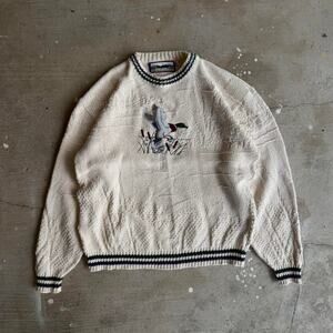 Vintage shenandoah cream duck sweater